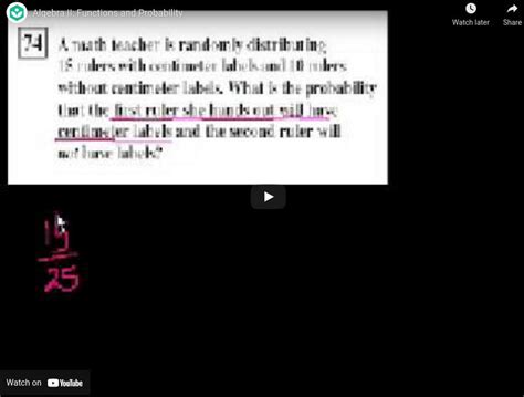 khan academy probability algebra 2.